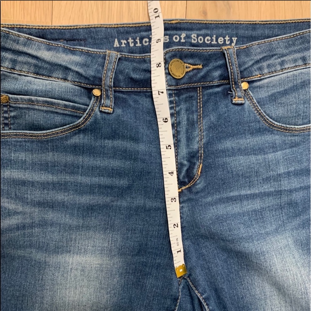 Articles of Society Carly Crop Skinny Jeans Blue - Picture 11 of 16